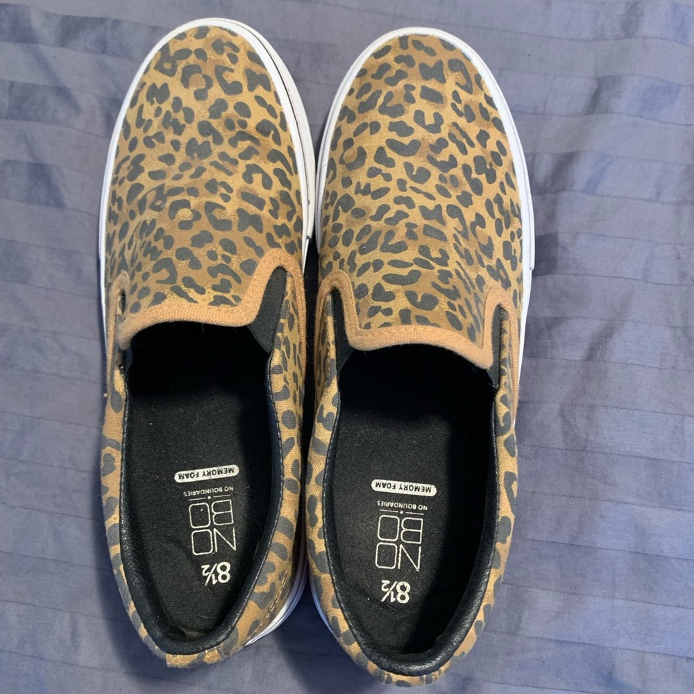 Leopard Print Slip-On Kids Shoes